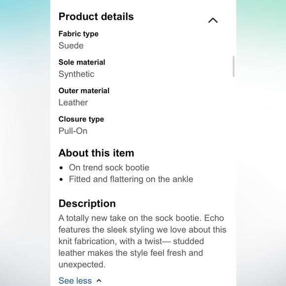 Dolce Vita Silver Ankle Bootie Boots Studded Chunky Heel Suede Leather Size 7.5 - Picture 3 of 15